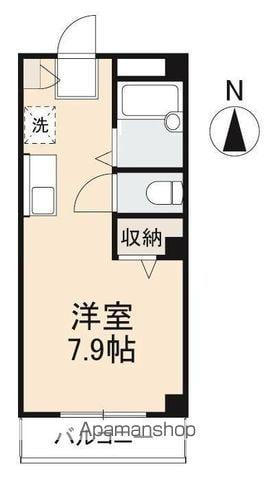 相谷マンション(1K/3階)の間取り写真