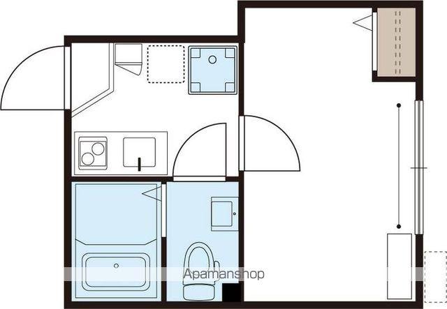 DEN鋼管通(1K/3階)の間取り写真