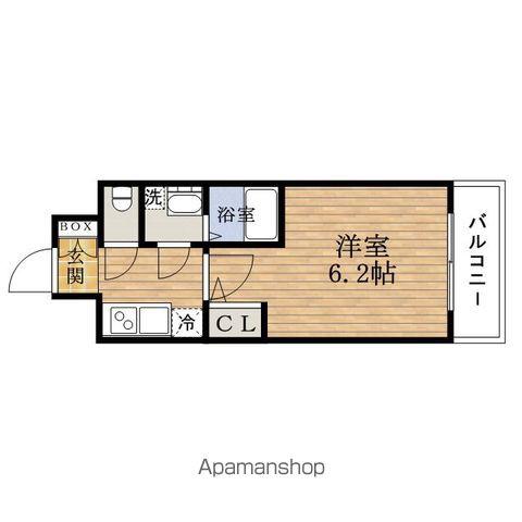 エスレジデンスMINAMIHORIE(1K/11階)の間取り写真