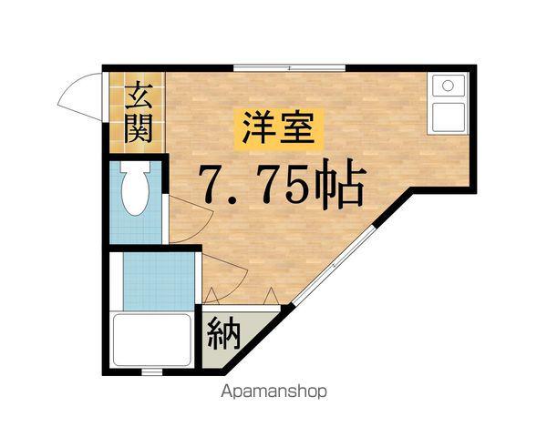 アトリアコート(ワンルーム/2階)の間取り写真