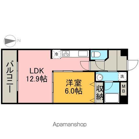 ガレリアM千代田(1LDK/3階)の間取り写真