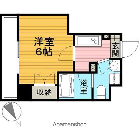 プラウドフラット門前仲町Ⅰ(1K/5階)の間取り写真