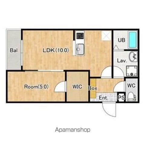 シエーナ武蔵藤沢(1LDK/3階)の間取り写真
