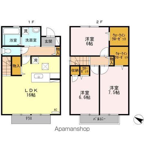 コンフォール・エトー(3LDK)の間取り写真