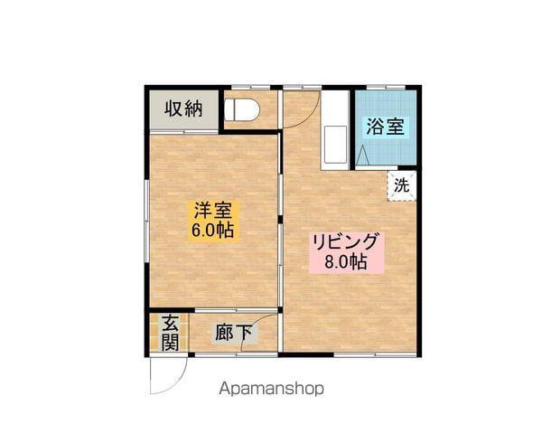 静栄荘(1LDK/1階)の間取り写真