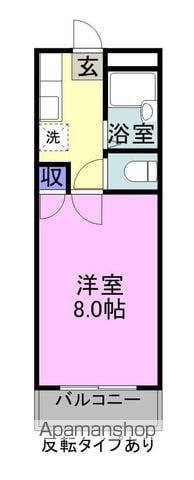 オーシャンビューⅤ(1K/3階)の間取り写真