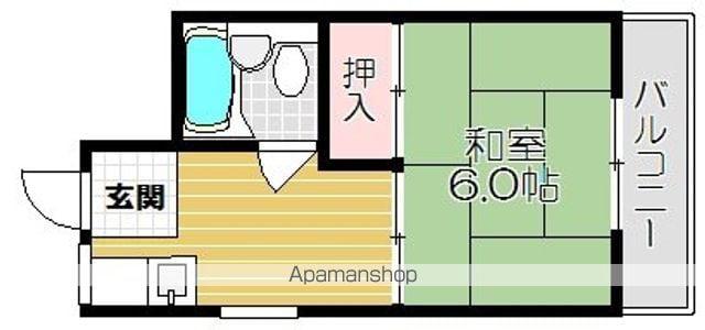 セントポーリア(1DK/1階)の間取り写真