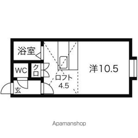 マクセル37/100(1K/2階)の間取り写真