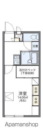 レオパレスひかる21(1K/1階)の間取り写真