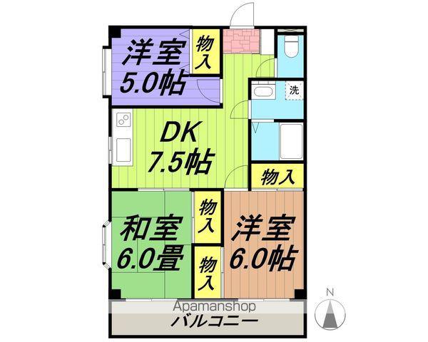 FELIZ(3DK/1階)の間取り写真