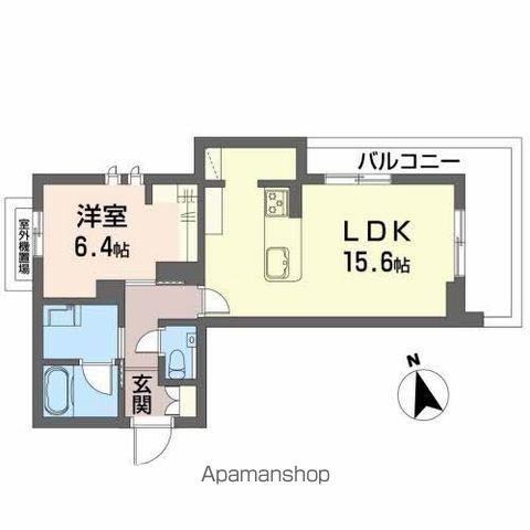 SHAMAISON EST MAーMA Ⅱ(1LDK/3階)の間取り写真