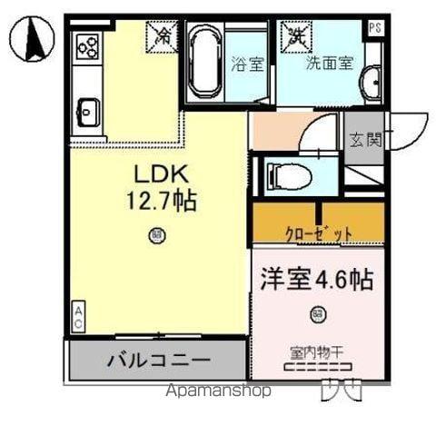 LA MAISON CHICO RICHラ メゾン チコ リッ(1LDK/3階)の間取り写真