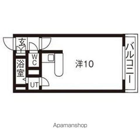 グローリア北21(ワンルーム/1階)の間取り写真