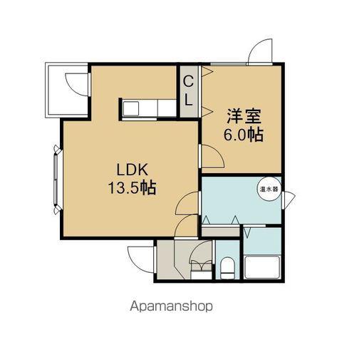 メゾンコート華五番館(1LDK/3階)の間取り写真