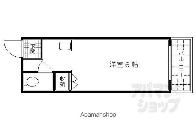 ジュネスイン堀川(ワンルーム/3階)の間取り写真