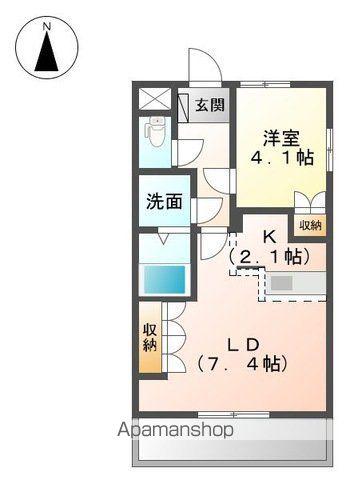 BAYSIDEエスポワール(1LDK/1階)の間取り写真