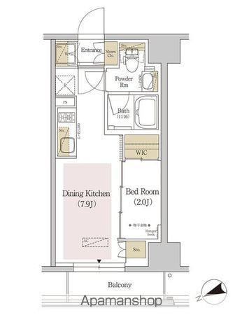 アーバネックス両国(1DK/5階)の間取り写真