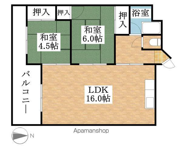 アートスクエア(2LDK/3階)の間取り写真
