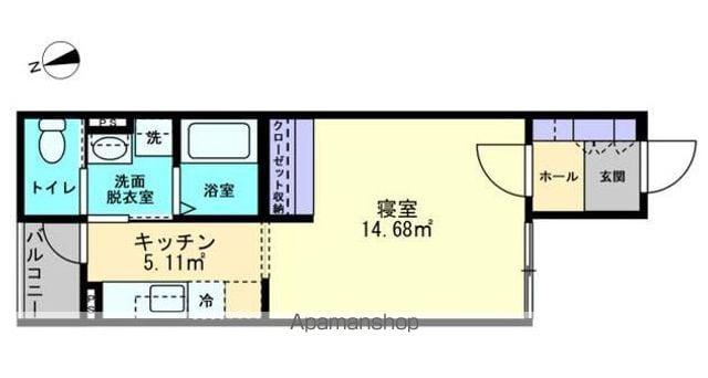 ミュー亀井町(1K/3階)の間取り写真