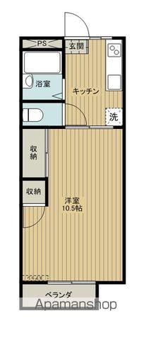 ハイツアルファ(1K/2階)の間取り写真