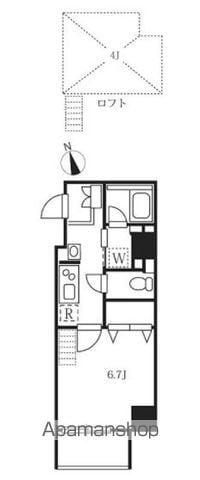 ハーモニーレジデンス池袋ウエストゲート(1K/2階)の間取り写真