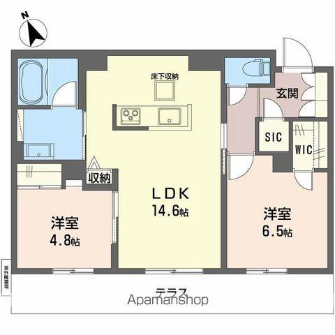 シャーメゾン ワイズベル(2LDK/1階)の間取り写真