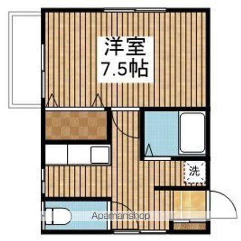 ラールフレーズ(1K/1階)の間取り写真