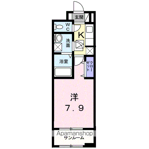 TEA TREE(1K/1階)の間取り写真
