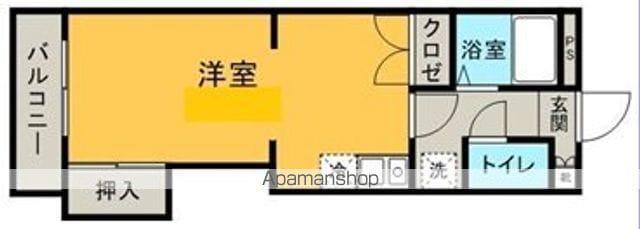 コンチェルトマンション(ワンルーム/4階)の間取り写真