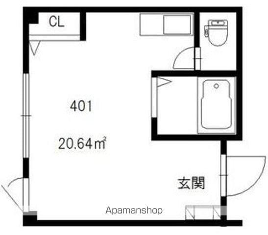 FP盛岡駅前ビル(ワンルーム/4階)の間取り写真