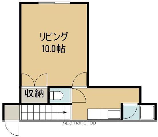 中島ハイム(1K/2階)の間取り写真