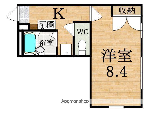 レオパレス二上(1K/1階)の間取り写真