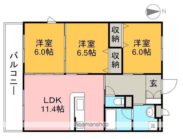 ロマネコンティ24(3LDK/2階)の間取り写真