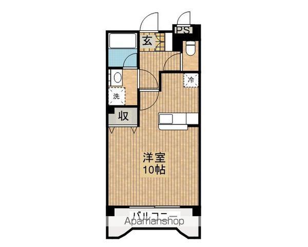 BRIO(1K/3階)の間取り写真