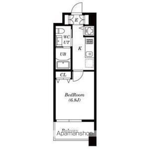 ラヴィアンローズ(ワンルーム/11階)の間取り写真