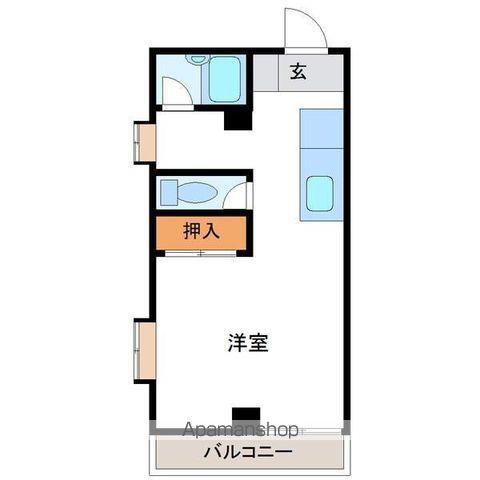テヅカセイゾンハイツ(1K/3階)の間取り写真