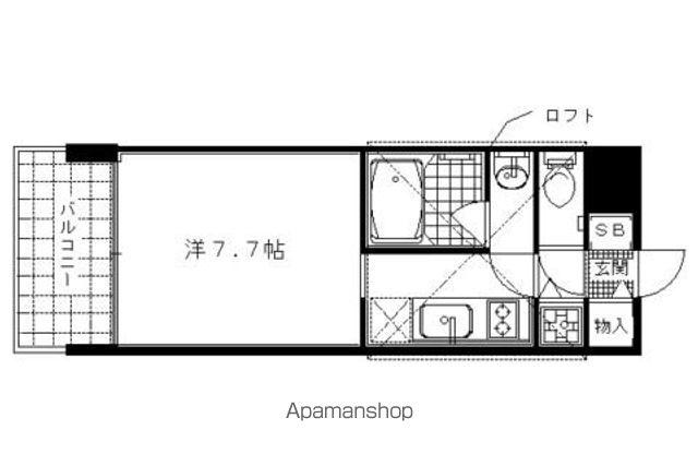 STYLE1(1K/5階)の間取り写真