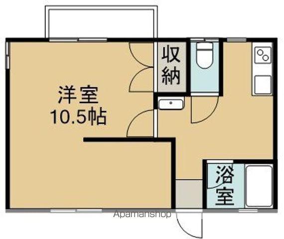 エスパルス(1K/2階)の間取り写真