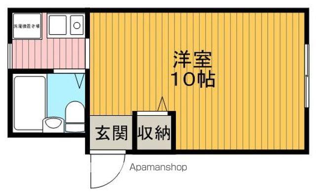 ベルウッド(1K/1階)の間取り写真