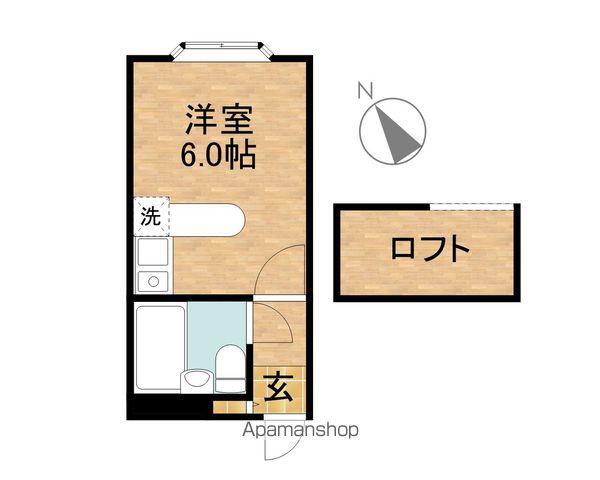ベルピア岩槻第1-2(ワンルーム/2階)の間取り写真