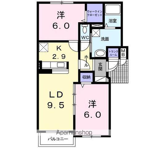 ファーストレジデンス(2LDK/1階)の間取り写真