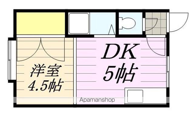 クルーズハウス澄川(1DK/2階)の間取り写真