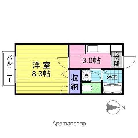 エスポワール櫻井(1K/1階)の間取り写真