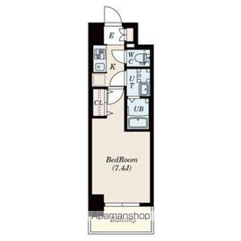 S-RESIDENCE浄心(1K/4階)の間取り写真