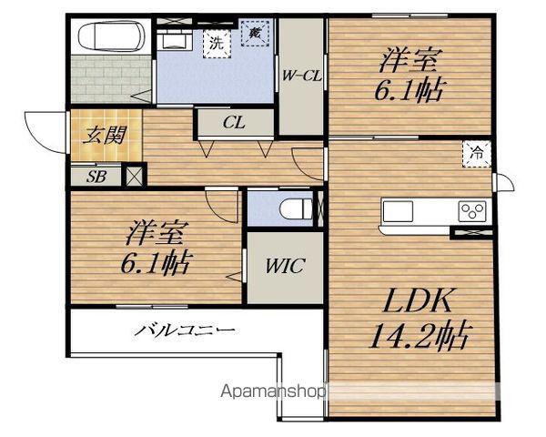 D-レジデンス服部本町(2LDK/3階)の間取り写真