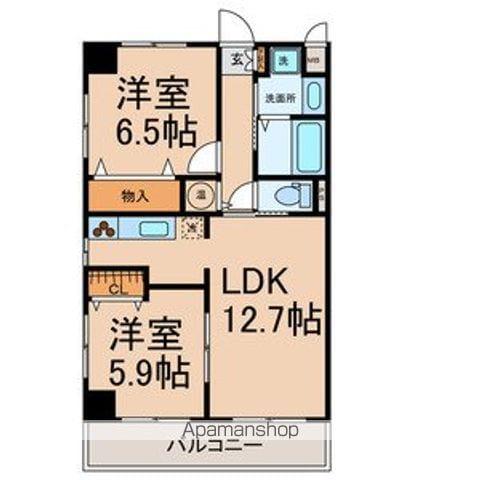 パテオはなの木(2LDK/3階)の間取り写真