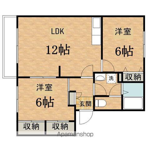 カサグランデ(2LDK/2階)の間取り写真