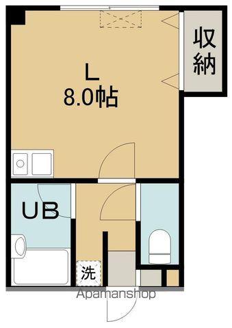 コーポラス上野(ワンルーム/2階)の間取り写真