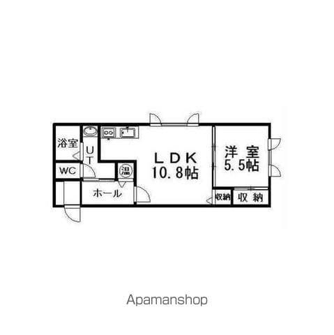 プチクリスタル(1LDK/1階)の間取り写真