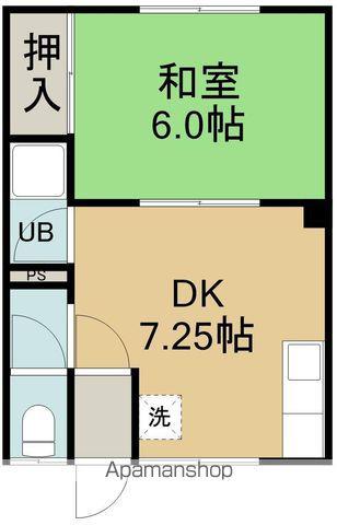 クリエイト時任(1DK/2階)の間取り写真